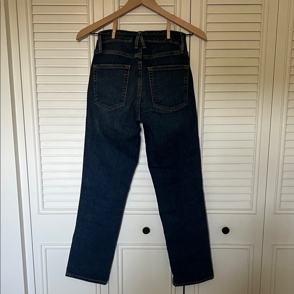 Good American Dark Blue Straight Leg Jeans - Picture 6 of 7